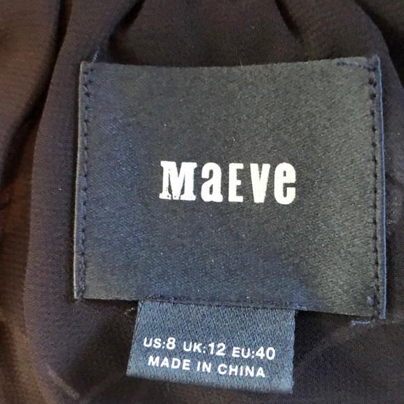 Anthropologie Maeve Floral Tie-Neck Blouse - Picture 7 of 8